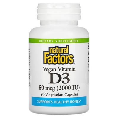 Vegan Vitamin D3, 50Mcg (2,000Iu), 90 Veggie Capsules