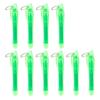 10Pcs Colorful Highlighter with Metal Round Keyring Chisel Tip Marker Pen Quick Drying for Scrapbooking Calendar Journal