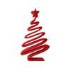 Spiral Shape Desktop Decoration 3D-Printed Xmas Ornaments Unique Christmas Tree Ornament  Gift Idea