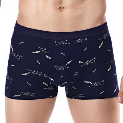 Printed Cotton Men'S 3D Underwear, Pure Cotton Boxers, Pure Cotton Men'S Printed Boxers