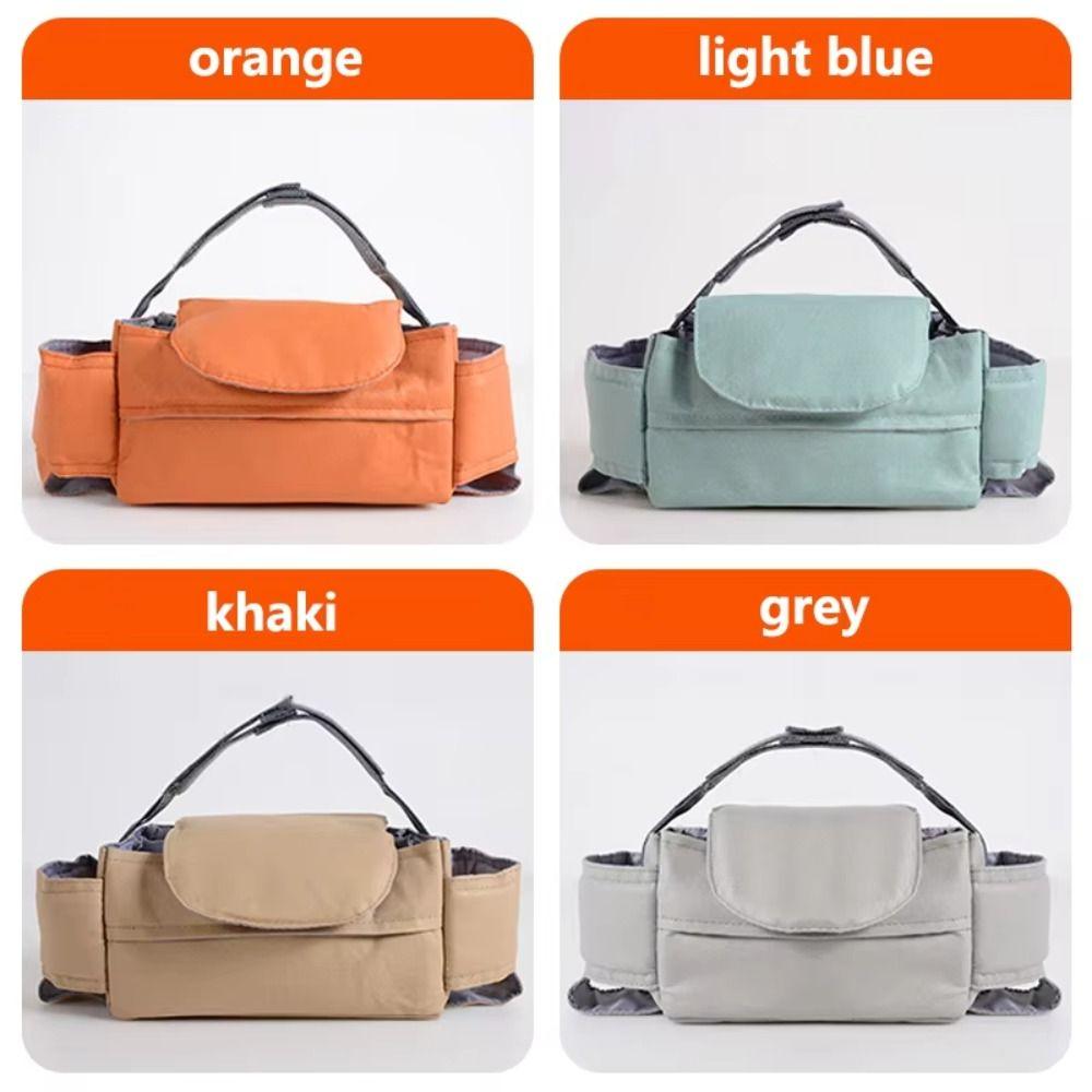 Large Capacity Stroller Hanging Bag Detachable Design Stroller Cup Holder  Casual Use
