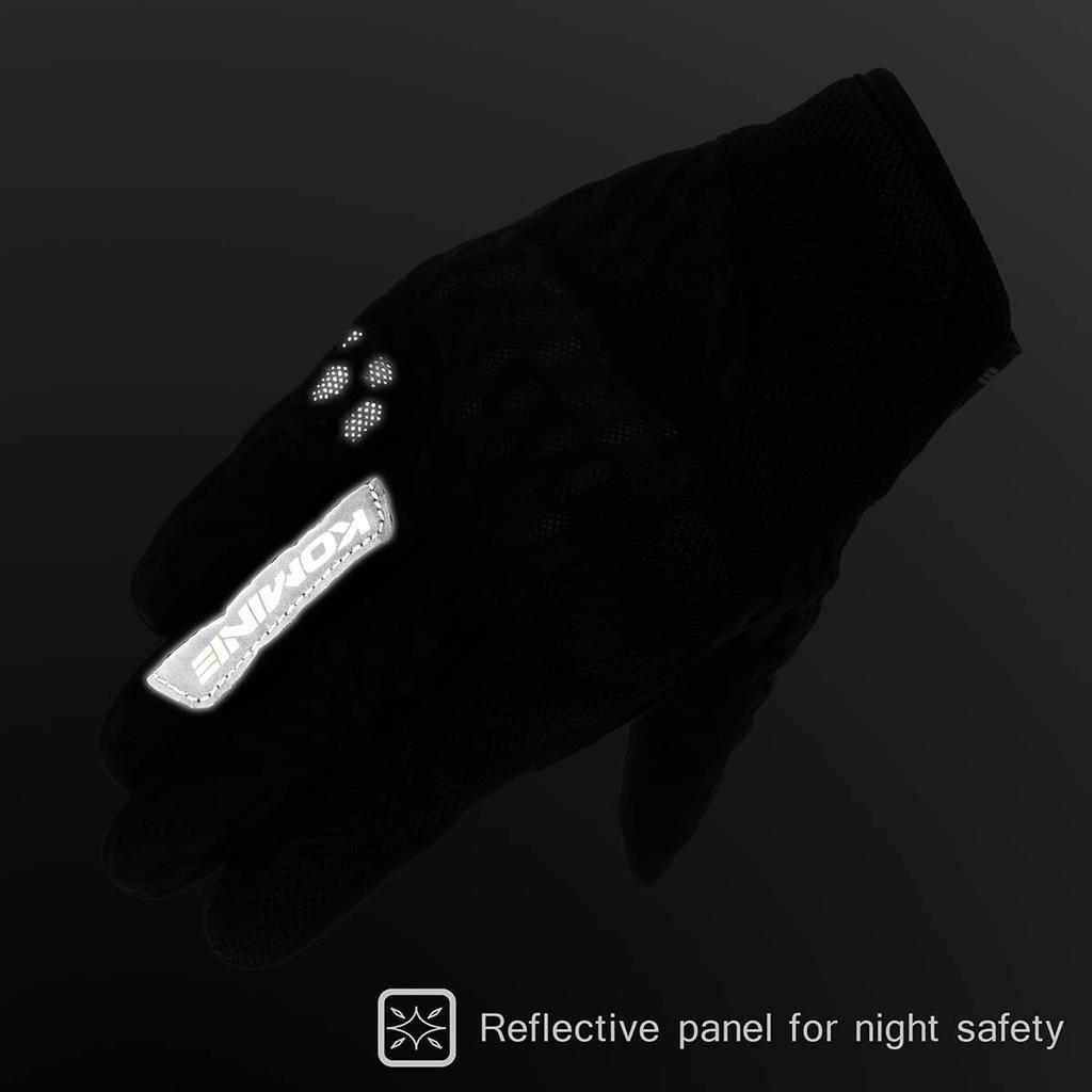 Komine GK-2433 Protective Cooling Mesh Gloves for Motorcycles Navy 2XL