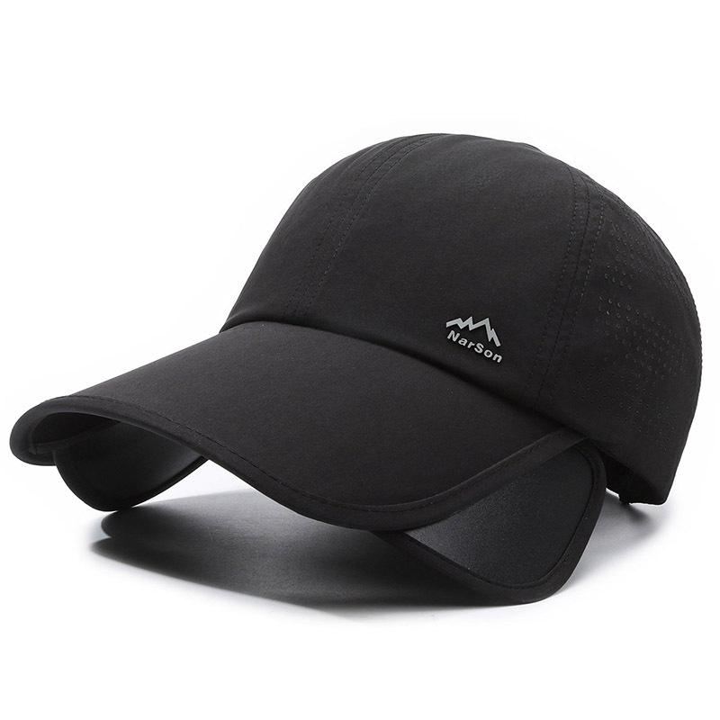 Letni kapelusz przeciwsłoneczny z chowanym rondem, damski, z powiększonym rondem, sportowy na świeżym powietrzu, męski, z daszkiem wędkarskim