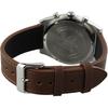 CASIO EDIFICE 100 meters waterproof date display Quartz leather strap men's watch white dial EFB-730L-7AV