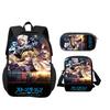 Anime Schoolbags for Boys Girls Best Gift Carry Carrier Pen Case Lethal Company 3pcs Set Daily Pack Camping Book Bags