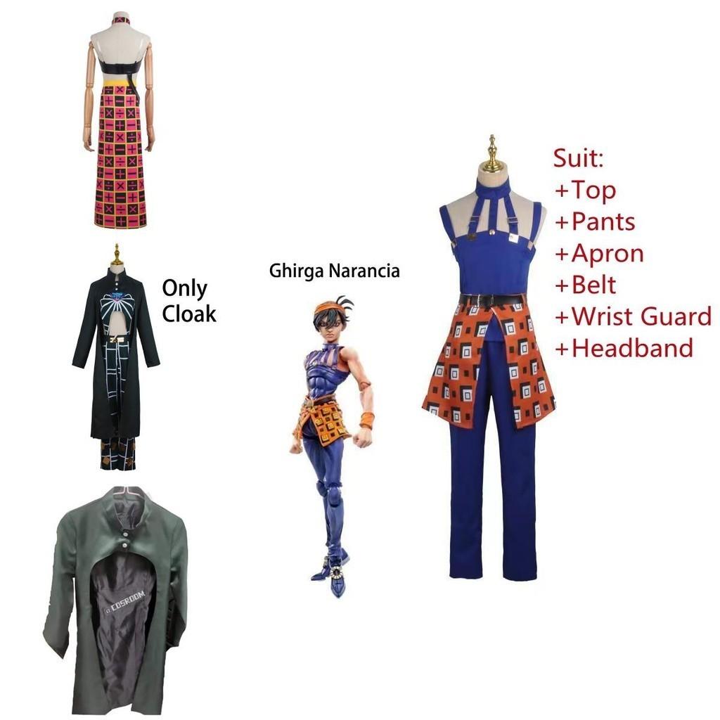 Übergröße Jojo's Bizarre Adventure Cosplay Kostüm Unschlagbare Qualität Kein Ausbleichen Elastisch Atmungsaktiv