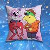 SSmiling FFriends Custom Pillow for Sofa Seat Chair DecorativeModern Home Decor Print Throw Cushion