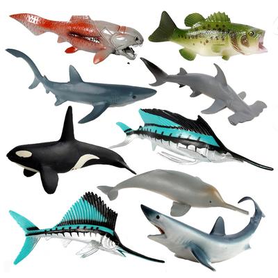 Zeedieren Speelgoed Megalodon Beluga Piranha Orka Haai Actiefiguur Dierfiguren Plastic Modellen Kinderspeelgoed speelgoed