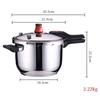 Stainless Steel Pressure Cooker - Efficient and Versatile Cooking Pot for Home Use