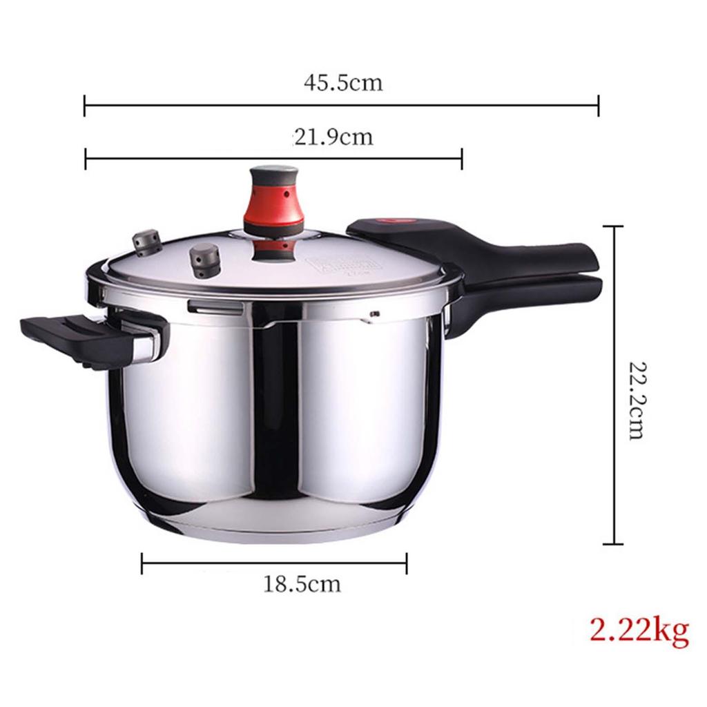 Stainless Steel Pressure Cooker - Efficient and Versatile Cooking Pot for Home Use