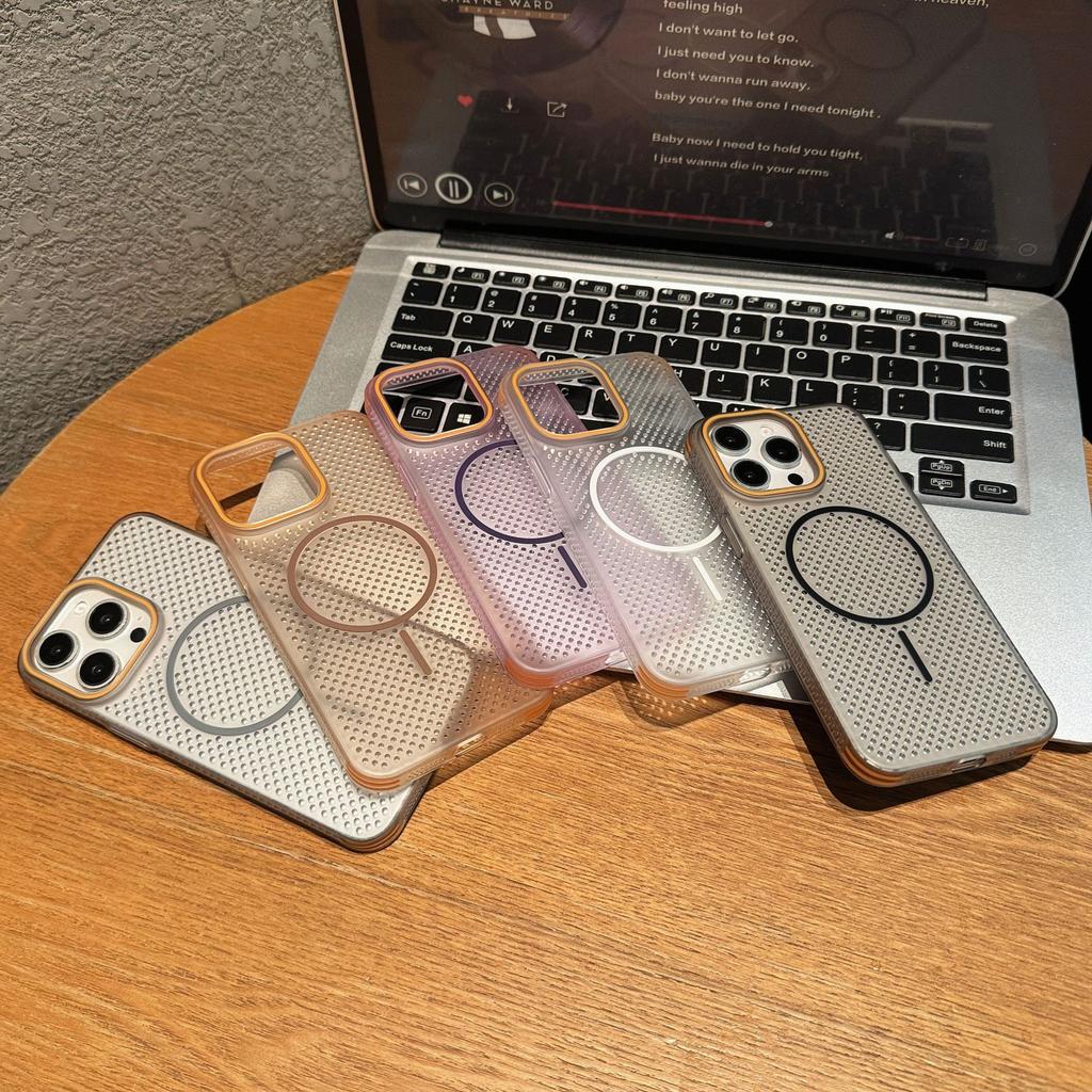 Magnetic Attraction Is Suitable for Large Hole IPhone16ProMax Phone Shells and Apple 15 Anti Drop Full Cover Protective Cases