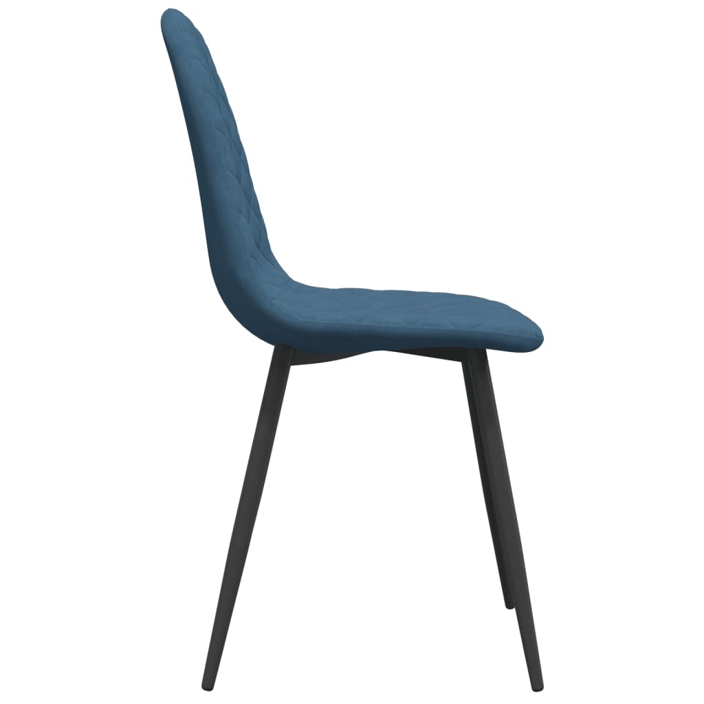 Dining Chairs 2 Pcs Blue Velvet