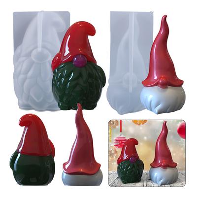 Forma silikonowa Aroma Plaster Rękodzieło Mydło Świeca Forma do odlewania żywicy Ręcznie robiona Forma 3D Dekoracja Świąteczna Święty Mikołaj
