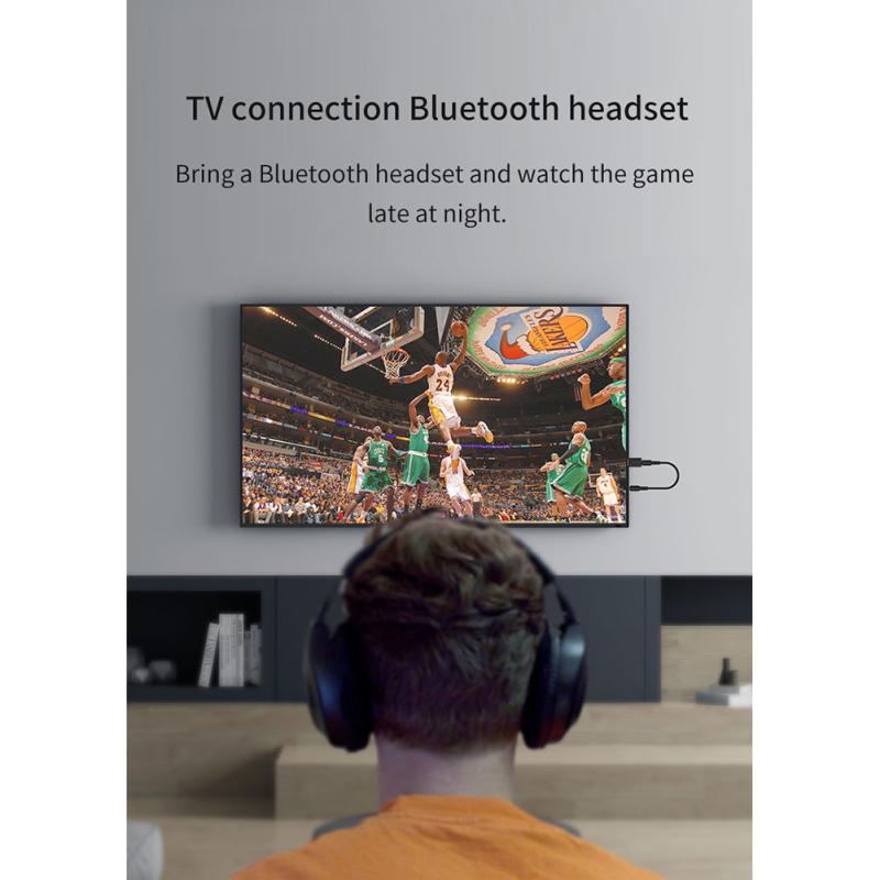 2 in 1 Bluetooth 5.0 Transmitter Receiver 3.5mm AUX HIFI Stereo Audio USB Mini Wireless Adapter for