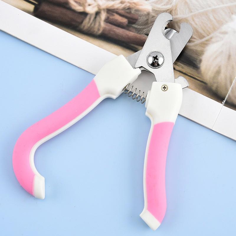 Stainless Steel Pet Nail Clippers Cats Dogs Small Large Sizes Blue Pink OPP Bag Carded Set