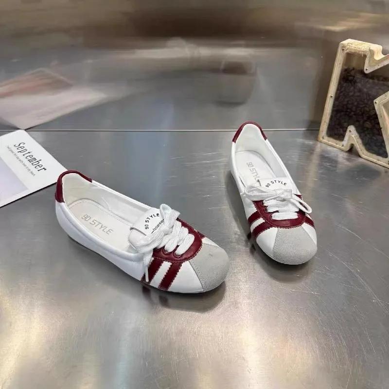 Mesh Low Heel Sneakers Lace-up Low Heel Women's Shoes On Sale 2024 High Quality Mixed Colors Women's Vulcanize Shoes