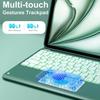 Étui Protecteur en Cuir pour Tablette iPad a16 Pro11 avec Clavier Rétroéclairé Air11 Touch et Support Magnétique pour Stylet M4