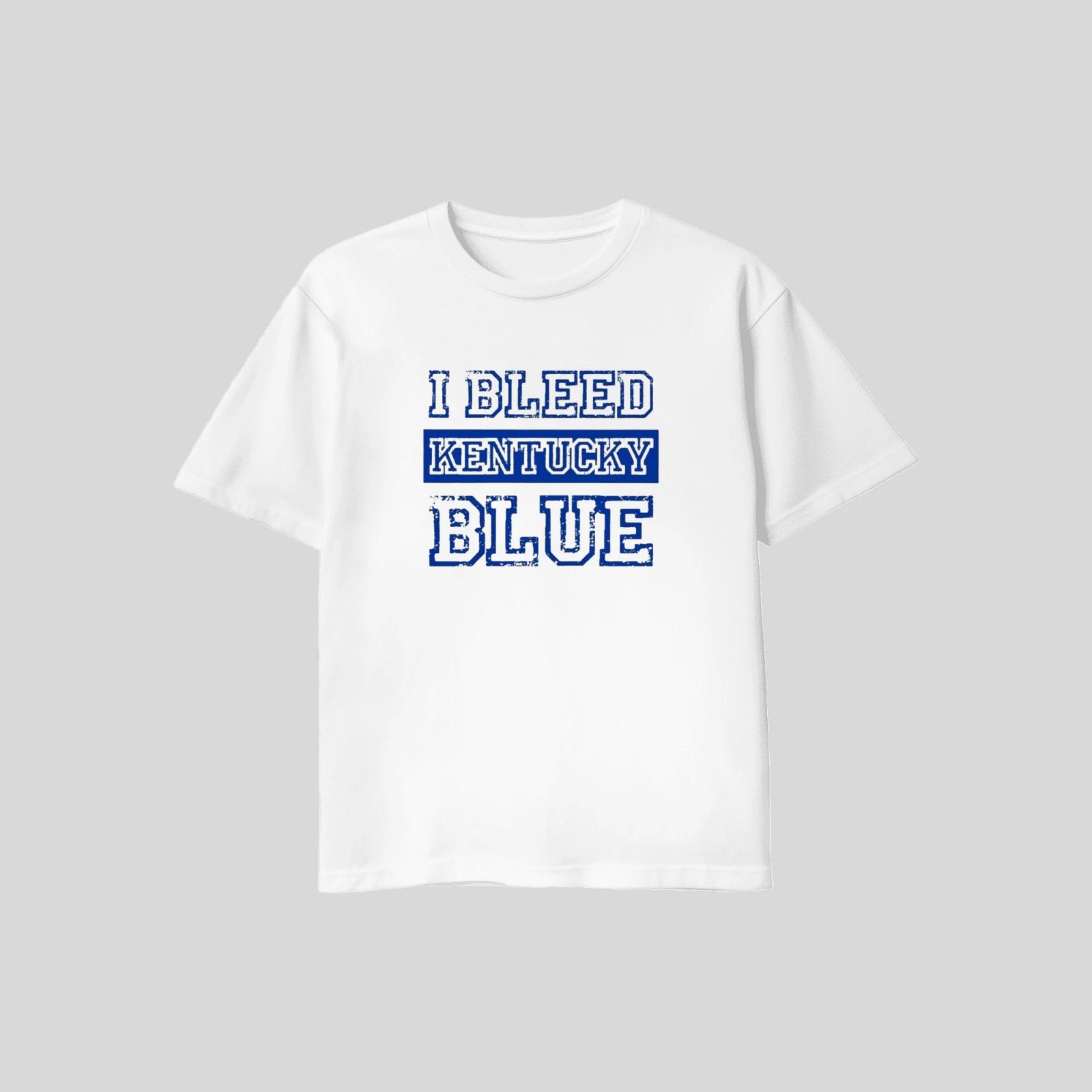 Unisex Adult Casual Graphic Kentucky UK Wildcats Bleed Blue T Shirt... XXXL