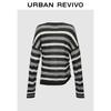UR Women's Asymmetric Color-block Striped Knit Sweater