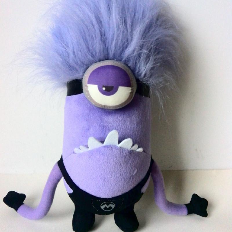 Despicable Me Purple Evil Minions Cartoon Plush Toy Doll For Room Decoration