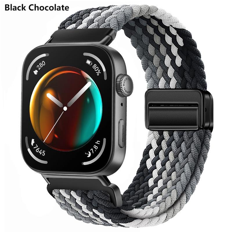 Nylonvevd rem for Huawei Watch Fit 4 4Pro Klokkearmbånd Erstatning for Huawei Watch Fit 4Pro Fit 4 3 Sport Klokkereim Bånd