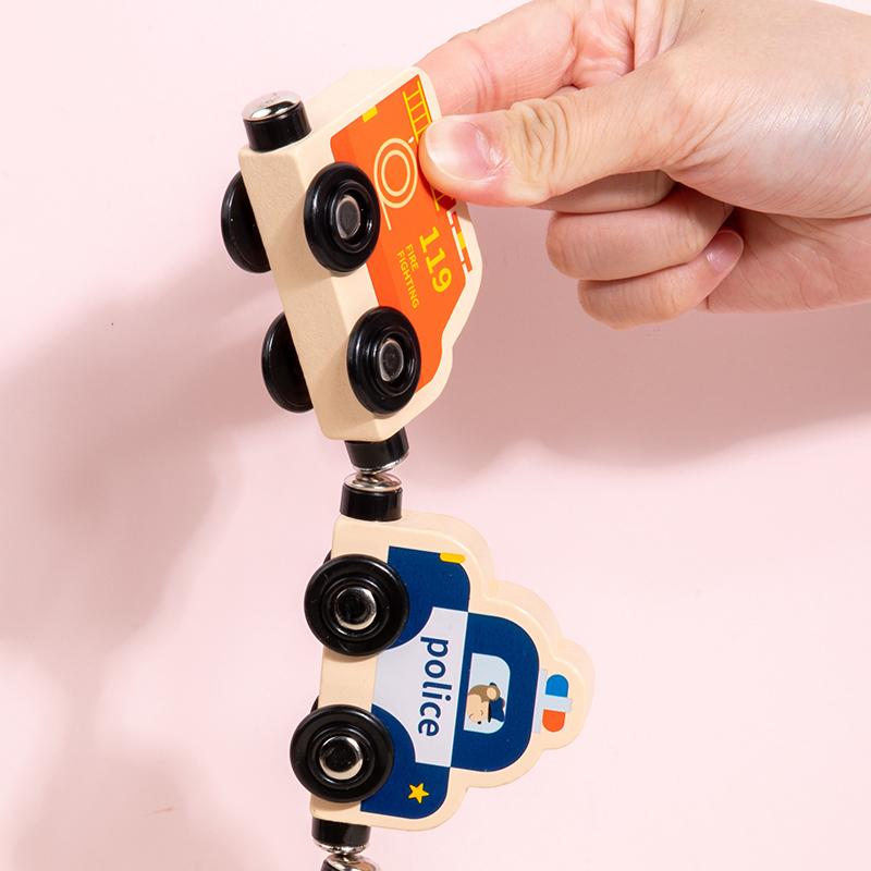 Toddler Magnetic Toys for 3-6Y  Wooden Dinosaurs Train Set Montessori Educational Toys 11PCS Trains with Numbers for Kids Gifts