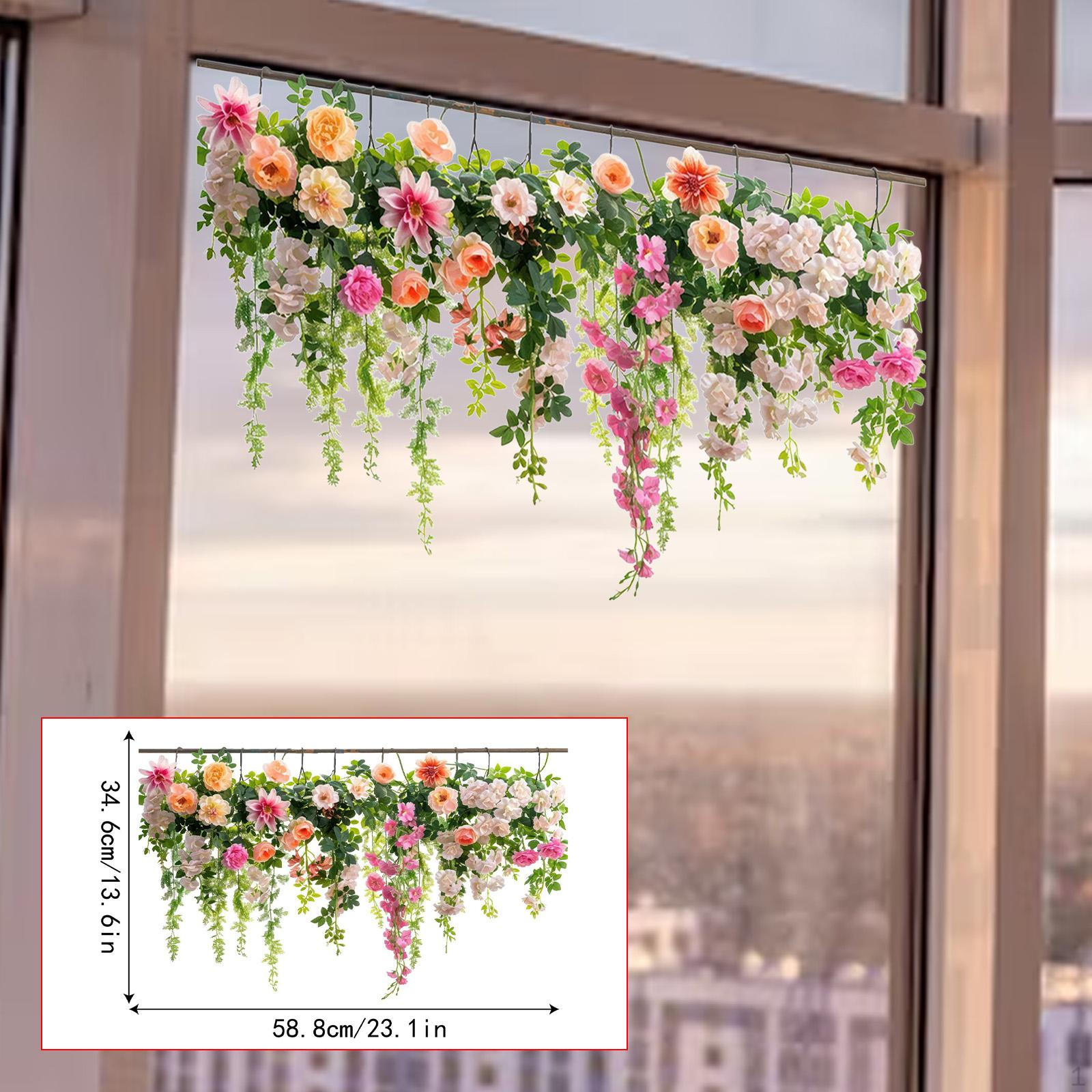 

Colorful Floral Window Cling for Home Type B