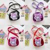 Kids Crossbody Bag With Pu Material And Glitter Design For Girls** Characters Included)