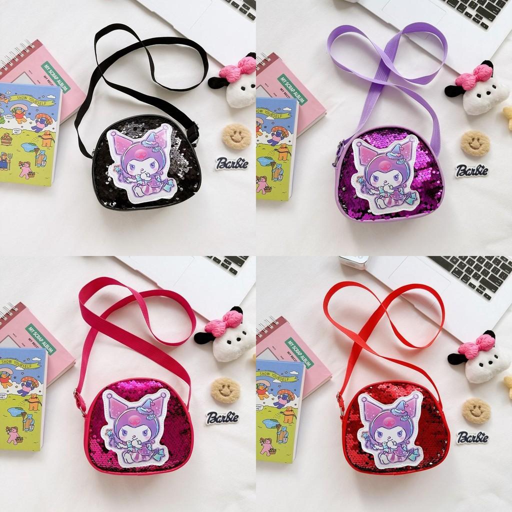 Kids Crossbody Bag With Pu Material And Glitter Design For Girls** Characters Included)
