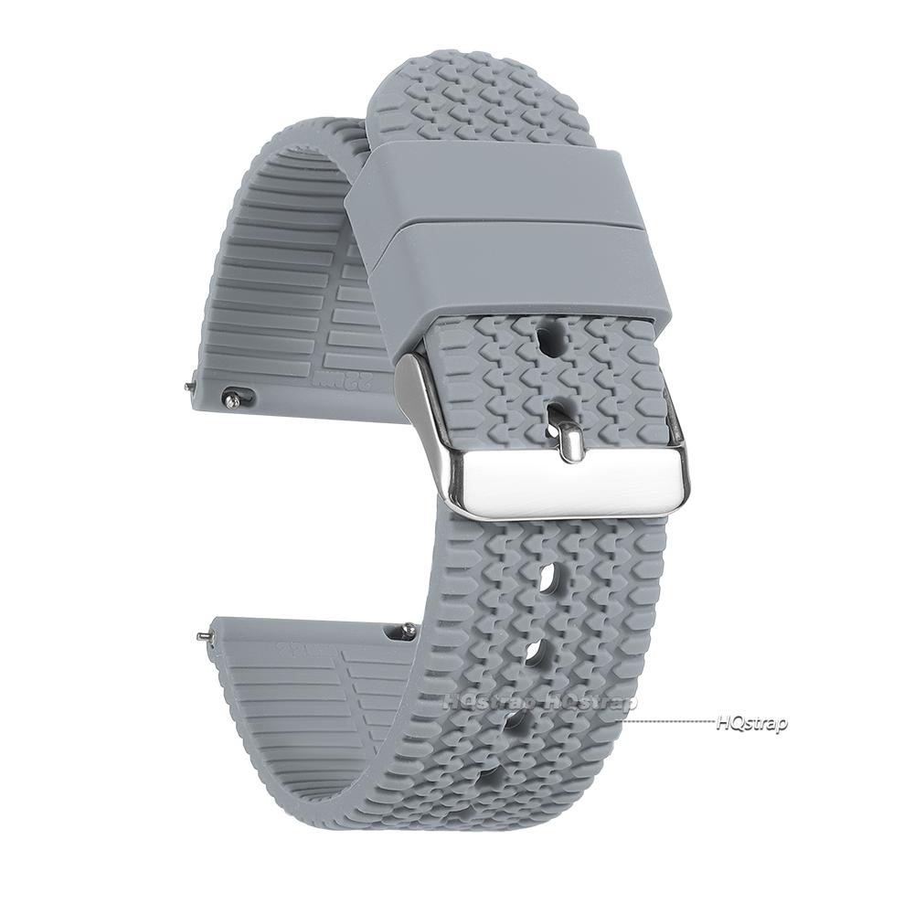 Cinturino per Orologio in Silicone a Rilascio Rapido per Seiko 18mm 20mm 22mm 24mm Gomma Morbida Sostituzione Braccialetto Sportivo Cinturino di Alta Qualità