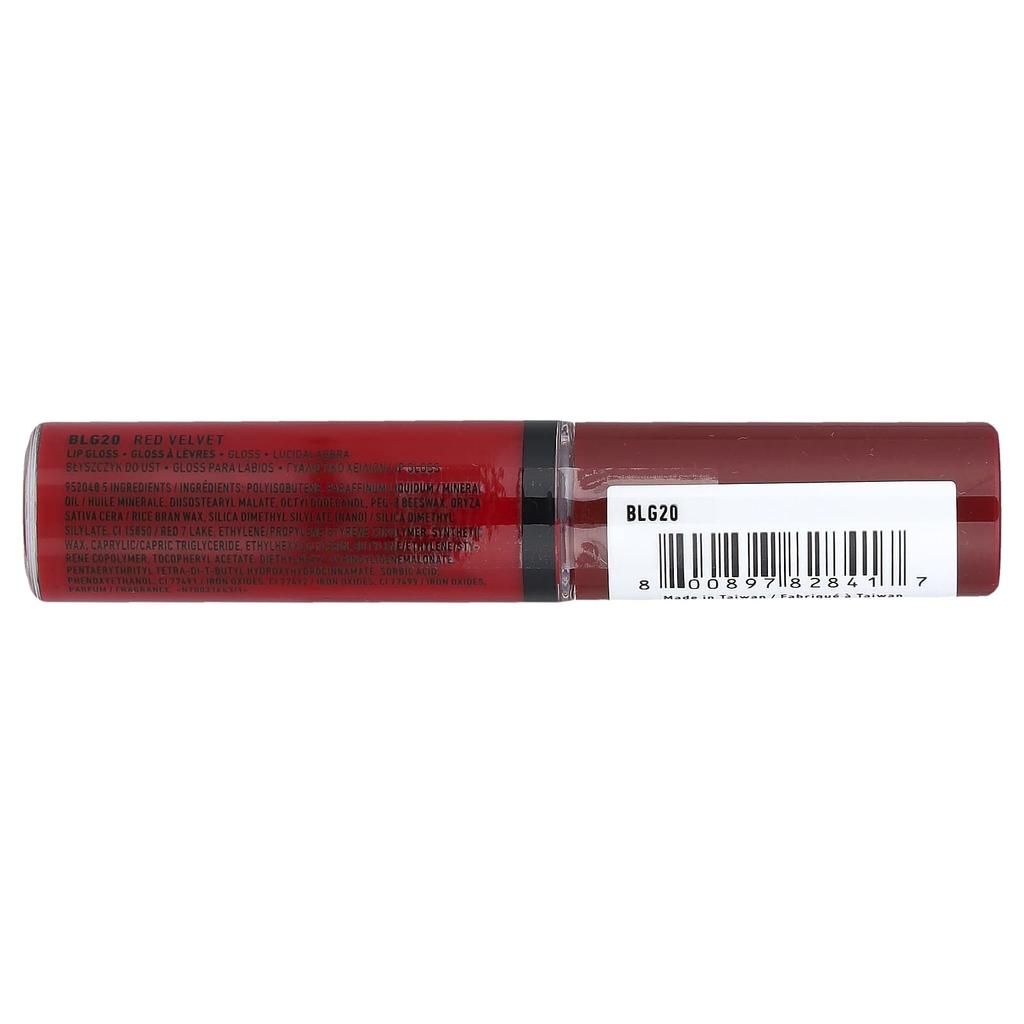 NYX Professional Makeup, Butter Gloss, Lip Gloss, 20 Red Velvet, 8ml (0.27fl oz)