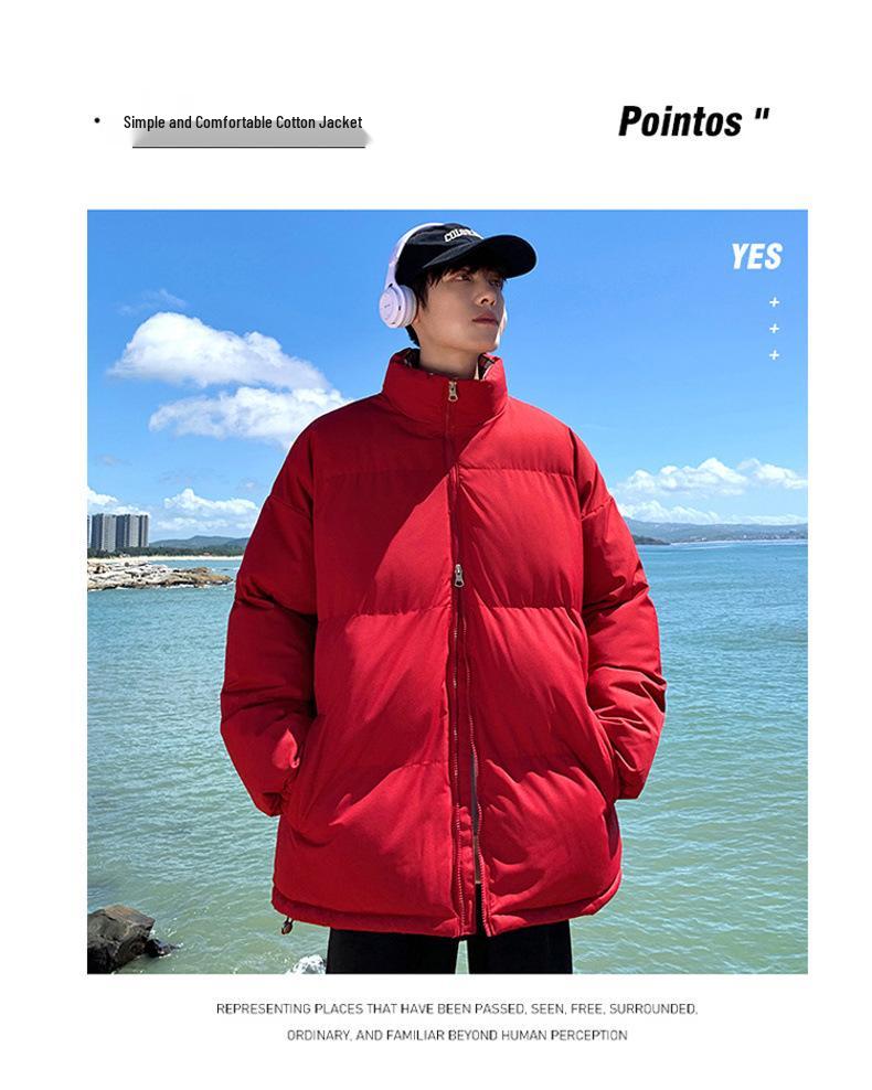 2025 Autumn/Winter Trendy Korean Style Stand Collar Couple Cotton Jacket - Bestseller In Cross-Border Outerwear