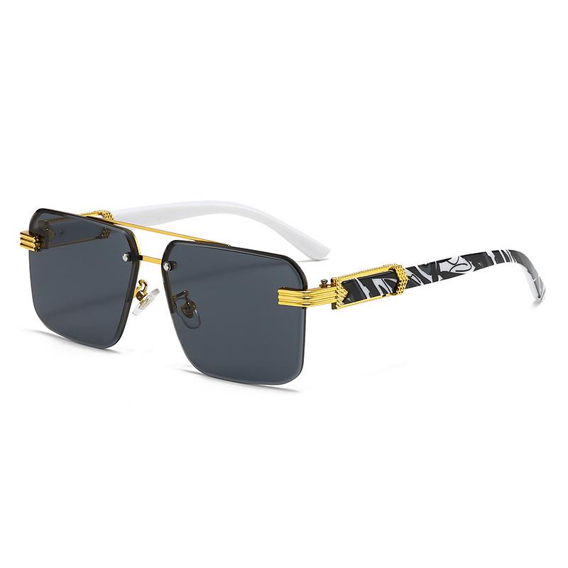 Men's Fashion Rimless Driving Sunglasses - European & American Style