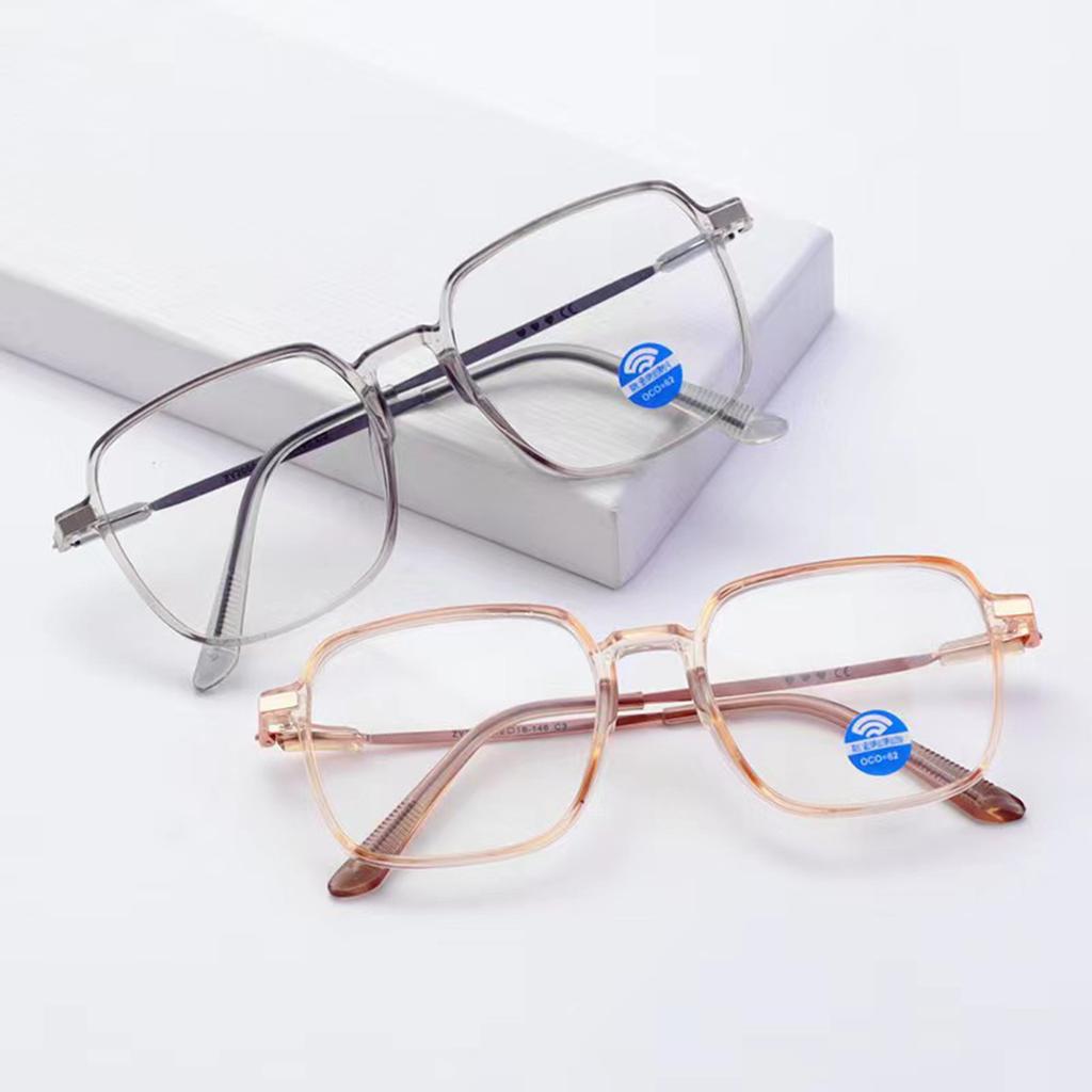 Light-sensitive Color-changing Flat Mirror Women's Little Red Book Plain Face Joker Blue Glasses Fashion Glasses Women's Glasses