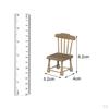 /12 Dollhouse Dining Table Chair Furniture Model Kitchen Decor Pretend Toy Wood Color
