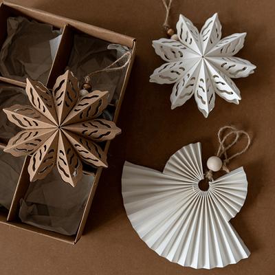 1 pz/3 pz Palla a nido d'ape di carta Lanterna fai da te Ornamento sferico da appendere Ciondolo per albero di Natale per la casa Ciondolo per albero di Natale