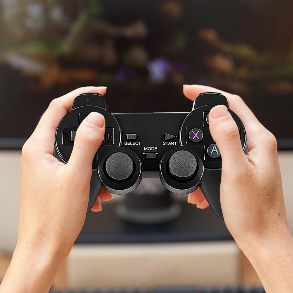 2.4G Wireless Gaming Controller with Receiver Wireless Game Joystick Gamepad 3D Rocker Wireless Gamepad Compatible with M8/ D90