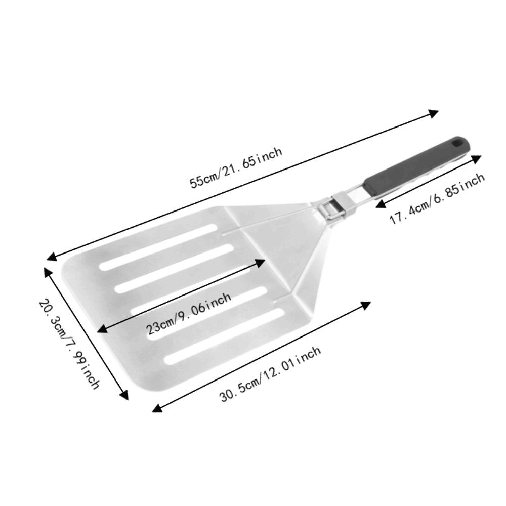 Foldable Pizza Spatula Stainless Steel Transfer Spatula Portable Cake Lifter Pizza Baking