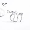 Dainty Ear Accessory 1 Pc Cute Cat Cuff Earring for Women, Funny Kitten Fashionable Decor Animal Cartilage Wrap Around Earring, Non Piercing