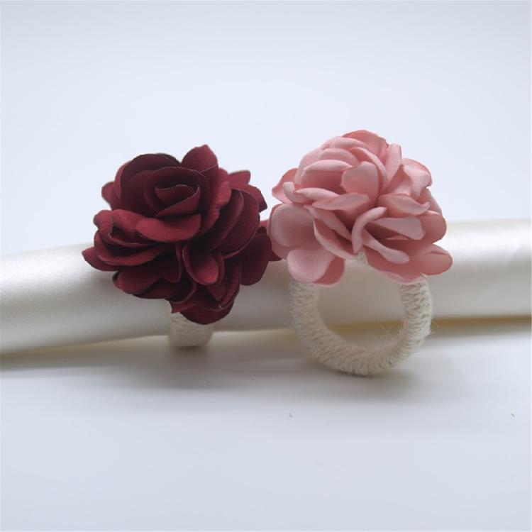 Fabric Flower Serviettes Rings Perfect for Party Gatherings and Celebration
