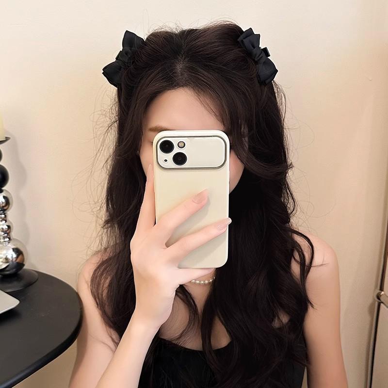 2Pcs Cute Bow Princess Small Hair Claw For Women Girls Cute Side Clip Versatile Exquisite Forehead Bangs Hair Clip Gifts