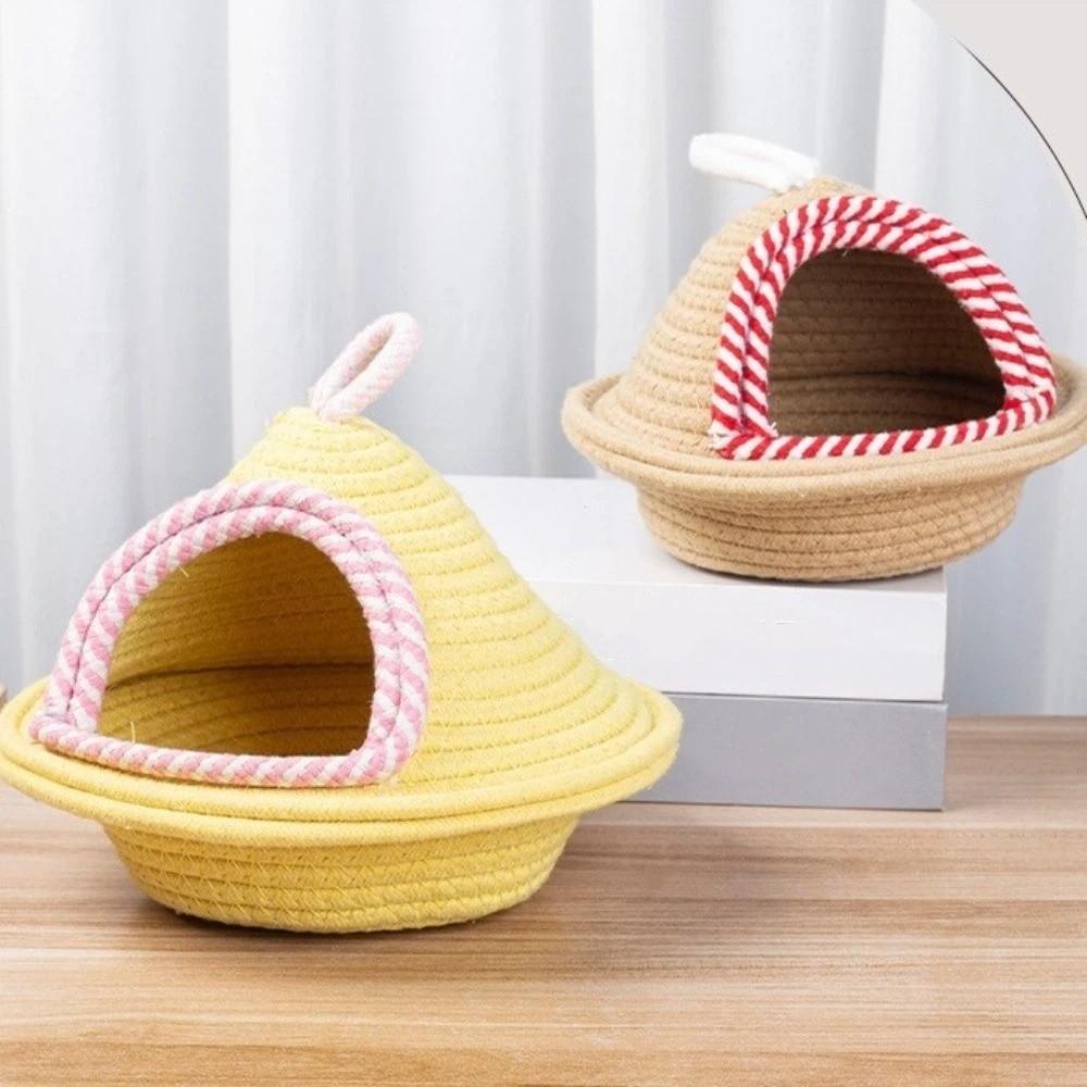 Windproof Bird Cage Nest Handmade Weave Parrot Bed House Bird Hanging Bed Bird Cage