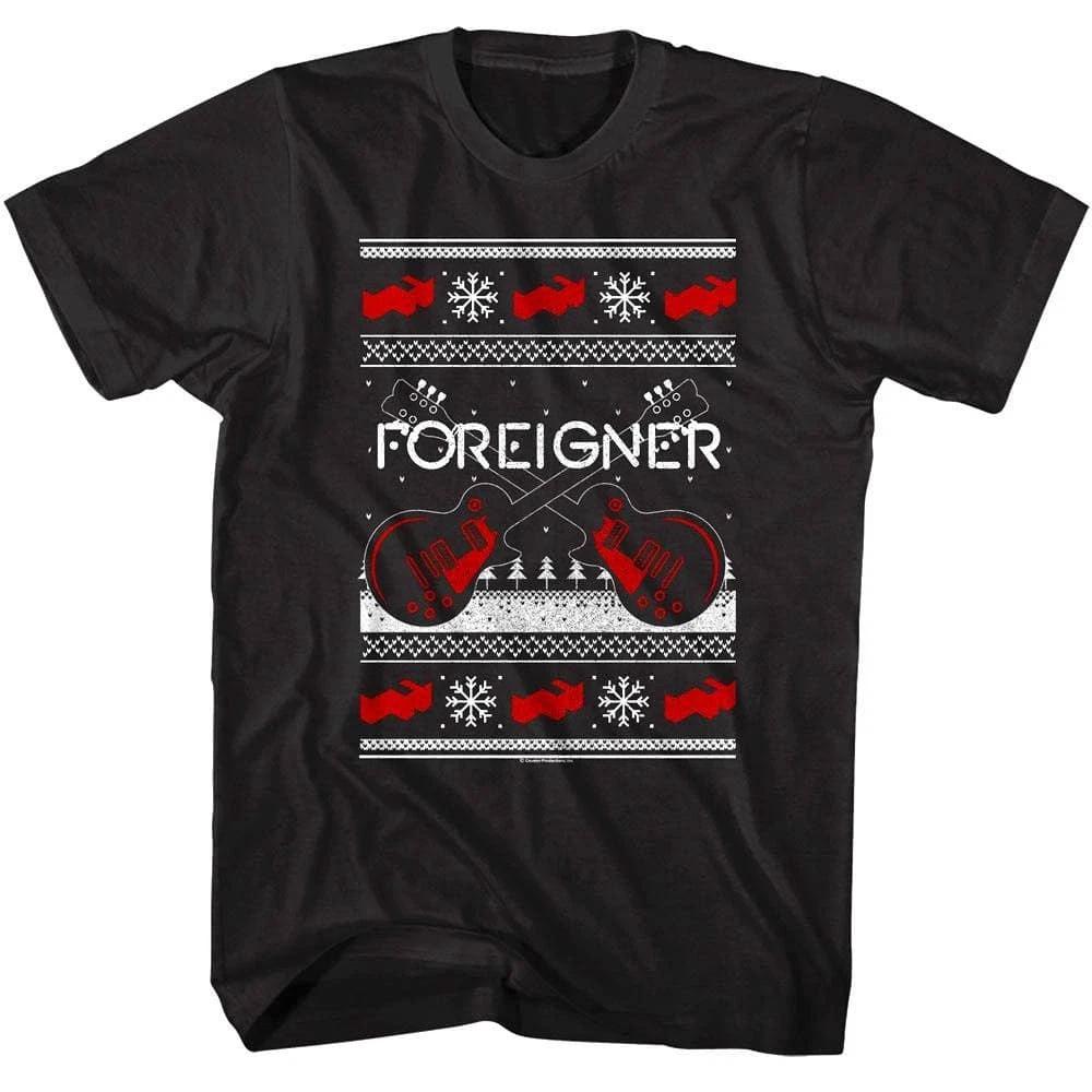 Foreigner Guitars Tacky Xmas Men s T Shirt M