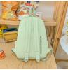 Schoolbag Female Students High School Students Solid Color Backpack