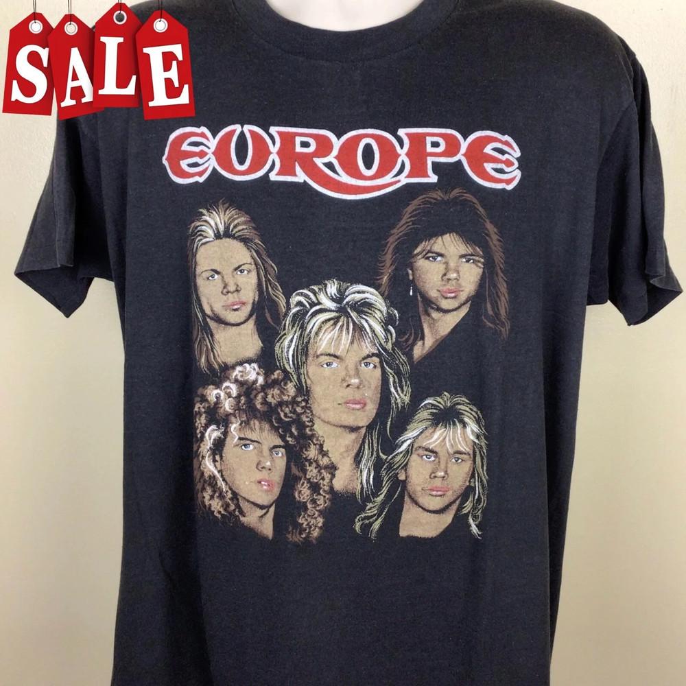 EUROPE Band Members On Tour Full Size S to 5XL T Shirt Unisex T-Shirt L