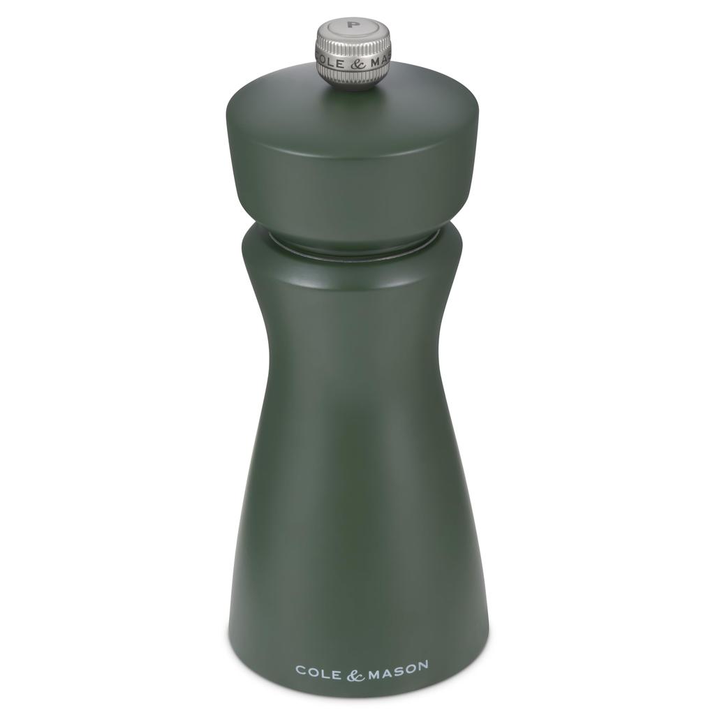 Cole & Mason Kenton Salt and Pepper Mill, Rosemary, Adjustable Grind, Durable Ceramic Mechanism, Includes 1 Grinder, 15cm