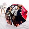 1pc One Piece Law's Auto-Open Close Outdoor Umbrella with 3-Fold Design and Iron Frame - Perfect for Outdoor Use, Travel, and Gifts for Fans.L091