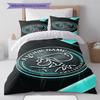 Ajax Fan Gear Custom Name Pattern Bedding Quilt Set Quilt Cover Pillowcase Home Birthday Gift(1 * Duvet Cover + 2 * Pillowcase, Without Core)