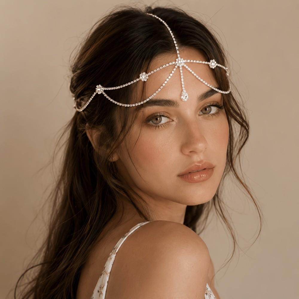 Double Layer Head Jewelry Teardrop Forehead Chain Fashion Hair Chain  Travel