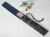 Fan case with various Japanese patterns plum in navy Can also be used as a chopstick Fan fan chopstick chopstick Japanese Japanese style Japanese